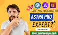 design responsive wordpress website using astra pro and elementor pro