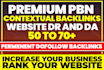 make premium DR 50 to 70 contextual dofollow backlinks for off page seo