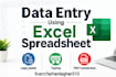 data entry using excel spreadsheet
