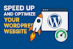 speed up and optimize your wordpress website