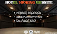 squarespace, wordpress, hotel booking, wix website