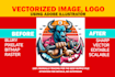 convert image to vector file, using adobe illustrator