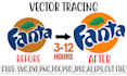 vector trace any logo or image in professionally