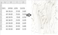 create topographic contour lines from point cloud or elevation points