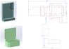 do packaging structural design, box mockup, die line, render