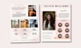 design one page media kit template