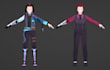 model 3d anime character from your 2d concept