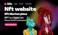 design creative nft landing page or nft website design with wordpress