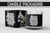 do candle label design and candle box packaging design