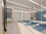 design gym interior , fitness club, yoga center, spa