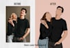 draw faceless minimalist ilustration your friend or family
