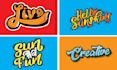 do draw hand lettering, creative typography, lettering logo