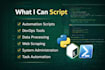 write any script in pro bash, batch, and powershell