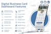 make digital business card like website with dashboard