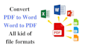 convert into word from pdf, jpeg image, scanned, handwritten
