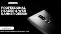 design a professional header and website banner