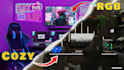 design 3d gaming room, streaming room and isometric room