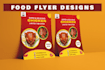 design food flyer, leaflet, poster, and banner