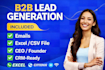 do b2b lead generation with verified emails and contacts