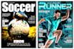design sports or lifestyle magazine covers of all kinds