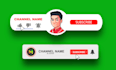 make modern youtube subscribe animation, like and bell icon button