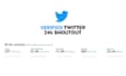 tweet your message on verified twitter account