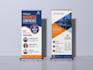 design a professional roll up banner or rack card, dl flyer