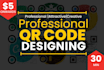 do professional qr code generator and qr code design with logo in 30 minutes