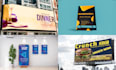 design yard signs, billboards, banners, sandwich boards, or roll ups