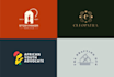 design a unique modern minimalist logo with copyrights