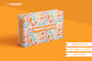 do box packaging design, mailer box design and 3d mockup