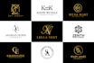 do modern minimalist luxury letter monogram logo for fashion, real estate brands