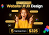 do website ui ux design, web ui design, ui ux design, wireframe, mobile app ui