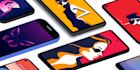 design a modern custom wallpaper for desktop or mobile