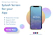 design an eye catching splash screen UI UX design