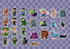 draw pixel art designs and 8 bit icons