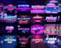 create 80s vintage chrome design with futuristic 80s logo designs