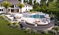 do backyard landscape design 3d rendering deck pool patio garden front yard