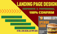 create professional landing page fully responsive