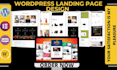 design wordpress landing page using elementar pro