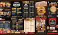 do restaurant menu design, digital menu design, menu board