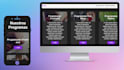 develop a resposive website with HTML, CSS and javascript