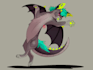 draw a feral fullbody image of your fursona