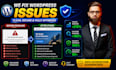 fix wordpress website issues bug malware removal security hacked virus websites
