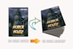 design book and ebook cover with 3d mockup