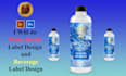 design water bottle label juice beverage bottle label design