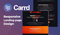 design modern, minimalistic and responsive carrd landing page, website