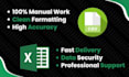do data entry, excel data entry, convert PDF to excel