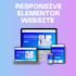 create and design a modern responsive wordpress website with elementor pro