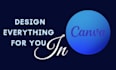 design flyer, poster, banner, social media post using canva